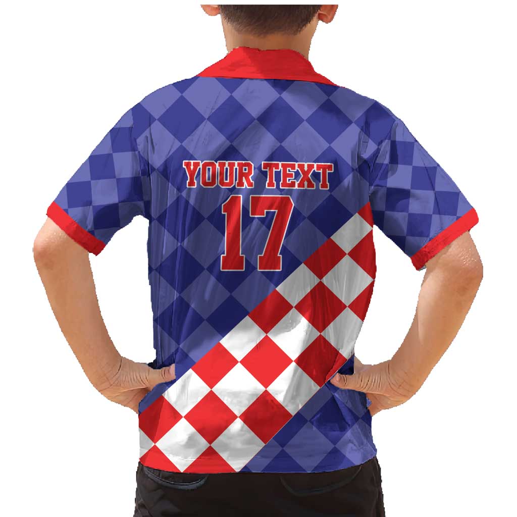 Custom Croatia Basketball Family Matching Mermaid Dress and Hawaiian Shirt Sporty Style