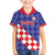 Custom Croatia Basketball Family Matching Off Shoulder Maxi Dress and Hawaiian Shirt Sporty Style