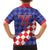 Custom Croatia Basketball Family Matching Short Sleeve Bodycon Dress and Hawaiian Shirt Sporty Style