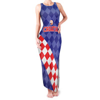 Custom Croatia Basketball Family Matching Tank Maxi Dress and Hawaiian Shirt Sporty Style
