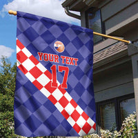 Custom Croatia Basketball Garden Flag Sporty Style