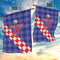 Custom Croatia Basketball Garden Flag Sporty Style