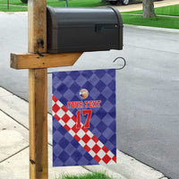 Custom Croatia Basketball Garden Flag Sporty Style