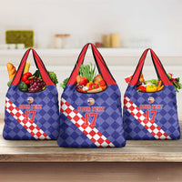 Custom Croatia Basketball Grocery Bag Sporty Style