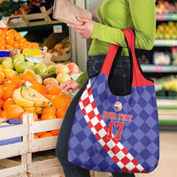 Custom Croatia Basketball Grocery Bag Sporty Style