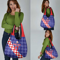 Custom Croatia Basketball Grocery Bag Sporty Style