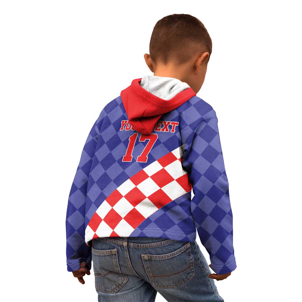 Custom Croatia Basketball Kid Hoodie Sporty Style