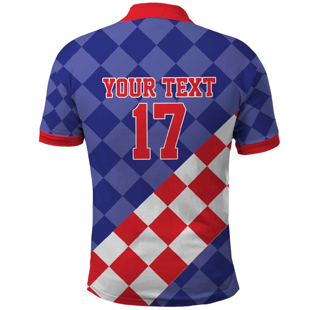 Custom Croatia Basketball Polo Shirt Sporty Style