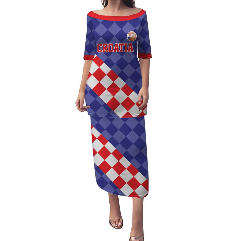 Custom Croatia Basketball Puletasi Sporty Style