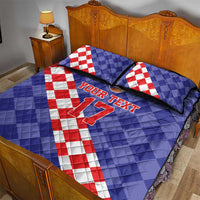 Custom Croatia Basketball Quilt Bed Set Sporty Style