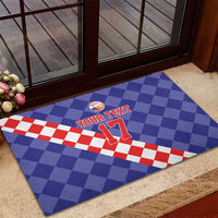 Custom Croatia Basketball Rubber Doormat Sporty Style