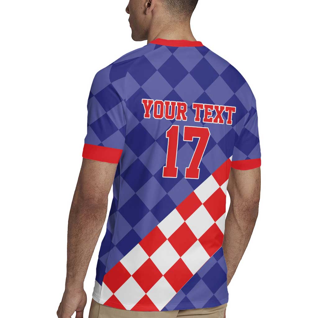 Custom Croatia Basketball Rugby Jersey Sporty Style