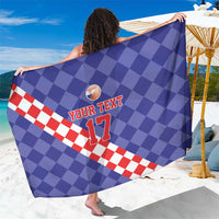 Custom Croatia Basketball Sarong Sporty Style
