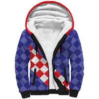 Custom Croatia Basketball Sherpa Hoodie Sporty Style