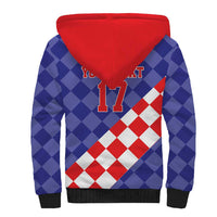 Custom Croatia Basketball Sherpa Hoodie Sporty Style