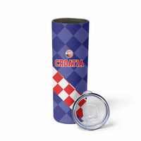 Custom Croatia Basketball Skinny Tumbler Sporty Style