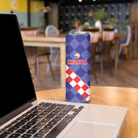 Custom Croatia Basketball Skinny Tumbler Sporty Style