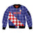 Custom Croatia Basketball Sleeve Zip Bomber Jacket Sporty Style