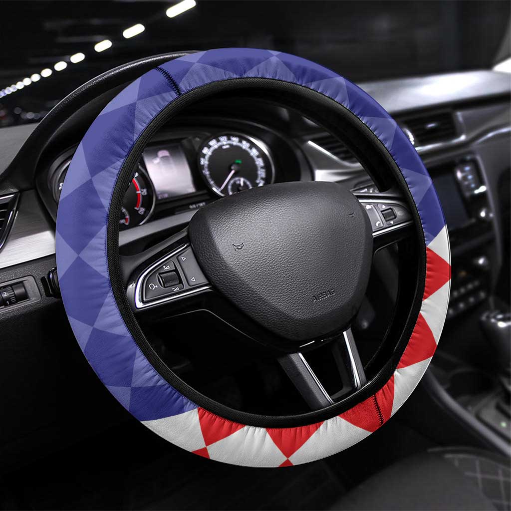 Croatia Basketball Steering Wheel Cover Sporty Style