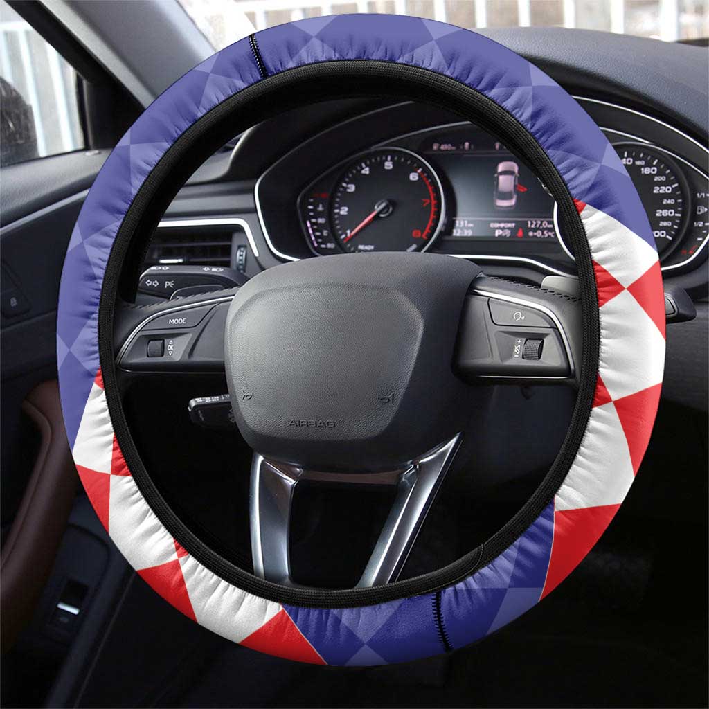 Croatia Basketball Steering Wheel Cover Sporty Style