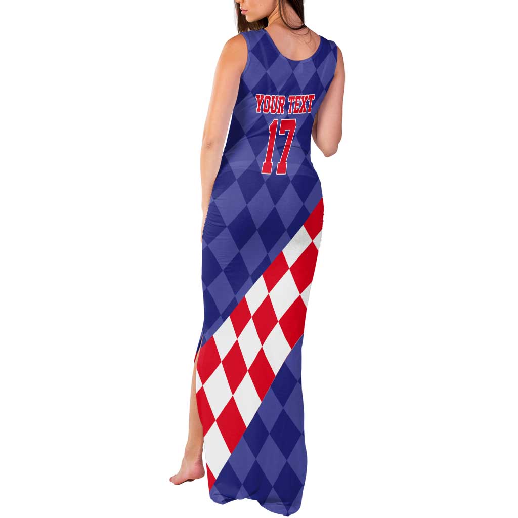 Custom Croatia Basketball Tank Maxi Dress Sporty Style