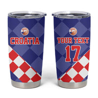 Custom Croatia Basketball Tumbler Cup Sporty Style