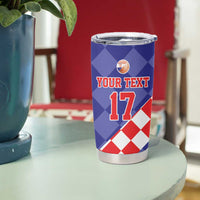Custom Croatia Basketball Tumbler Cup Sporty Style