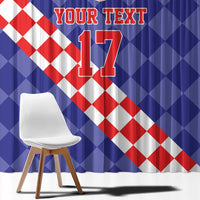 Custom Croatia Basketball Window Curtain Sporty Style