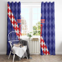 Custom Croatia Basketball Window Curtain Sporty Style