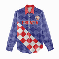Custom Croatia Basketball Women Casual Shirt Sporty Style