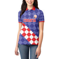 Custom Croatia Basketball Women Polo Shirt Sporty Style