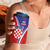Personalized Croatia Coat of Arms 4 in 1 Can Cooler Tumbler Checkerboard Style