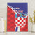 Personalized Croatia Coat of Arms Canvas Wall Art Checkerboard Style