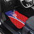 Personalized Croatia Coat of Arms Car Mats Checkerboard Style