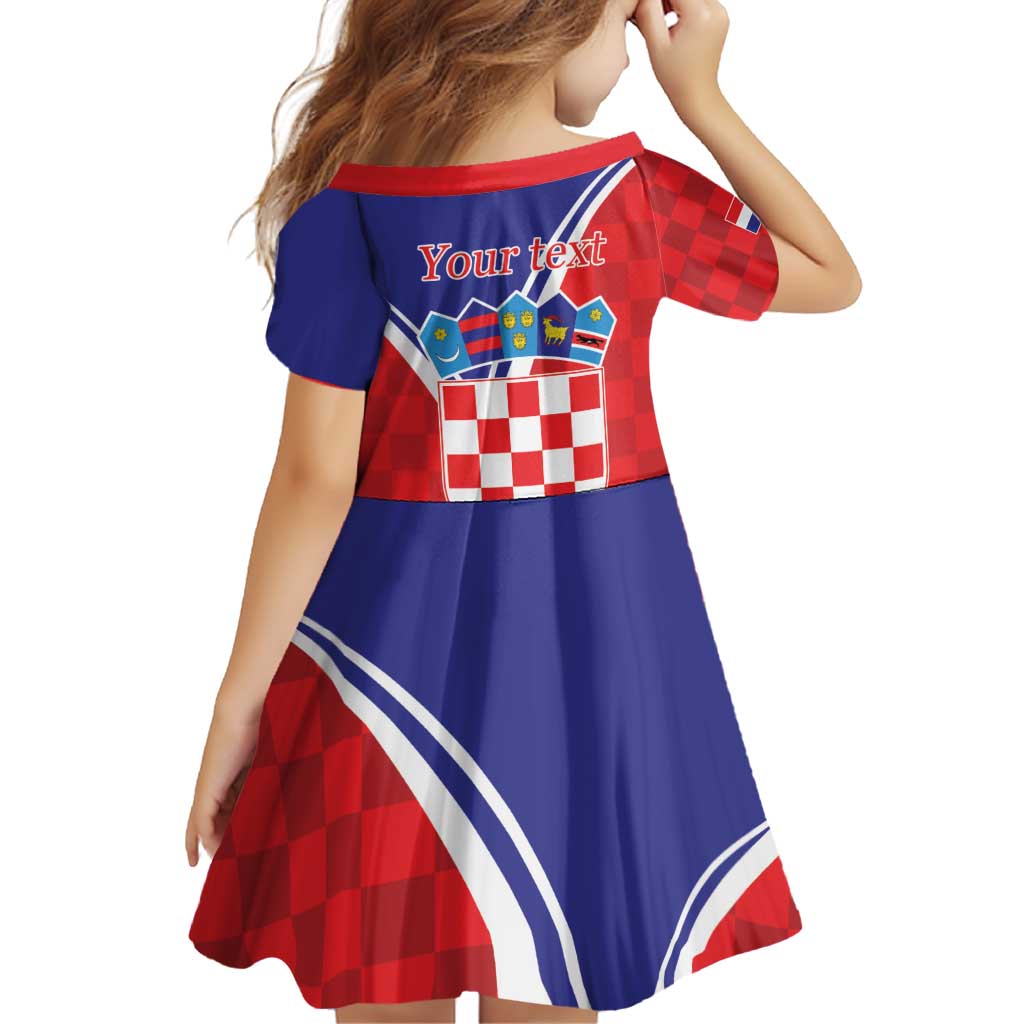 Personalized Croatia Coat of Arms Family Matching Puletasi and Hawaiian Shirt Checkerboard Style