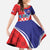 Personalized Croatia Coat of Arms Family Matching Summer Maxi Dress and Hawaiian Shirt Checkerboard Style