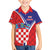 Personalized Croatia Coat of Arms Family Matching Summer Maxi Dress and Hawaiian Shirt Checkerboard Style