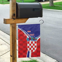 Personalized Croatia Coat of Arms Garden Flag Checkerboard Style