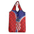Personalized Croatia Coat of Arms Grocery Bag Checkerboard Style