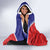 Personalized Croatia Coat of Arms Hooded Blanket Checkerboard Style