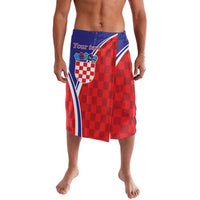 Personalized Croatia Coat of Arms Lavalava Checkerboard Style