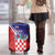 Personalized Croatia Coat of Arms Luggage Cover Checkerboard Style