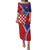 Personalized Croatia Coat of Arms Puletasi Checkerboard Style