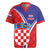 Personalized Croatia Coat of Arms Rugby Jersey Checkerboard Style