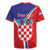 Personalized Croatia Coat of Arms Rugby Jersey Checkerboard Style