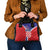 Personalized Croatia Coat of Arms Shoulder Handbag Checkerboard Style