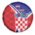 Personalized Croatia Coat of Arms Spare Tire Cover Checkerboard Style