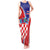 Personalized Croatia Coat of Arms Tank Maxi Dress Checkerboard Style
