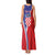 Personalized Croatia Coat of Arms Tank Maxi Dress Checkerboard Style