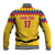 Custom Colombia Football Baseball Jacket Retro Yellow Style